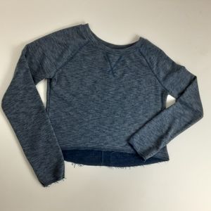 Under Armour Blue Crop Sweatshirt Size XS